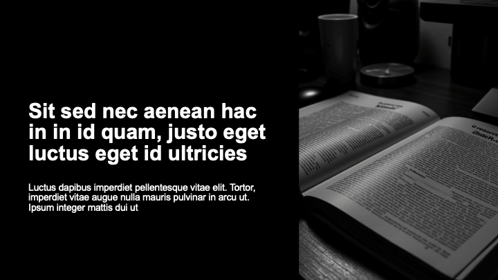 Simple Black Monochrome slide 2